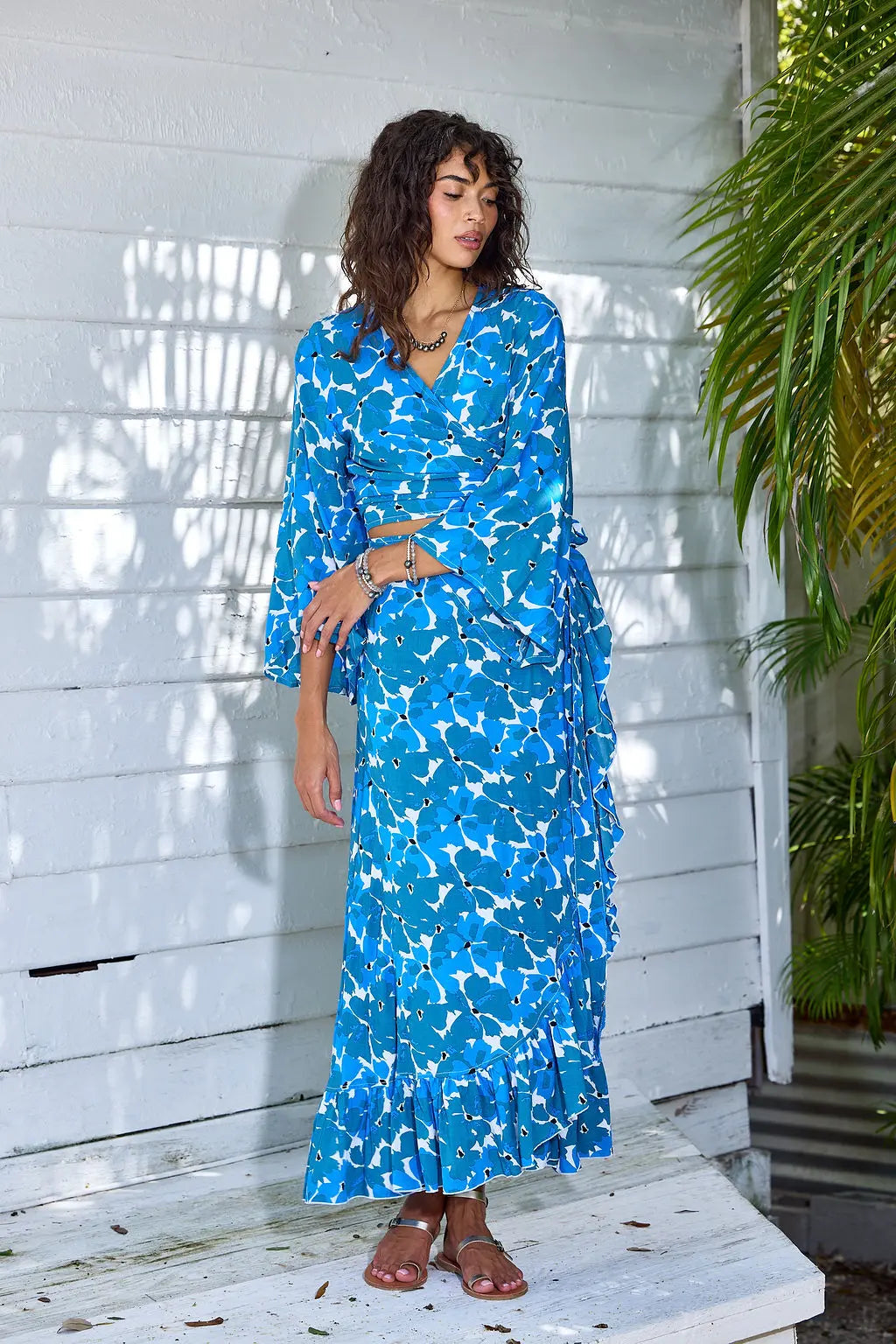 honey teal maxi dress Wrap Skirt in Pacifica Vogsion Sura dress a standout look made Limited Edition Leopard Divine Size:12 years (152 cm)