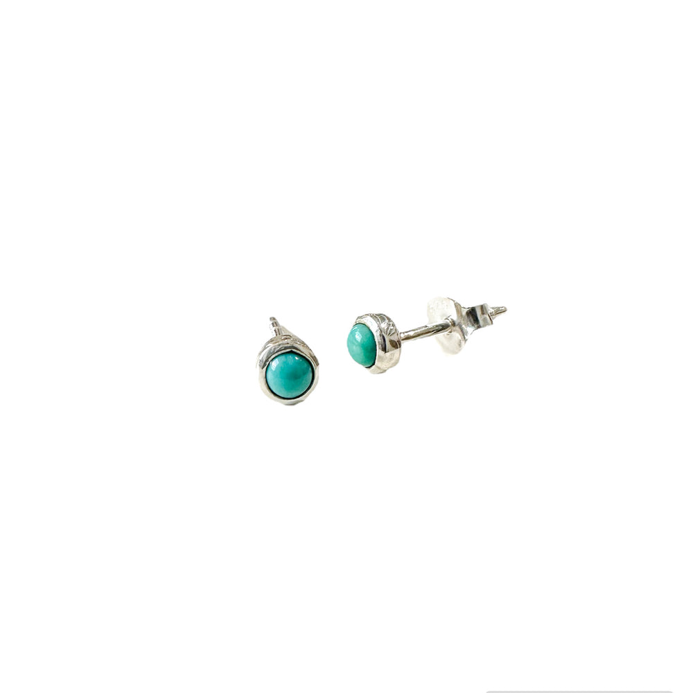 Mini Sterling Silver Turquoise Studs