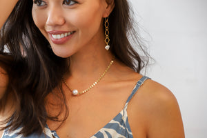 Mae Necklace in Freshwater Pearl