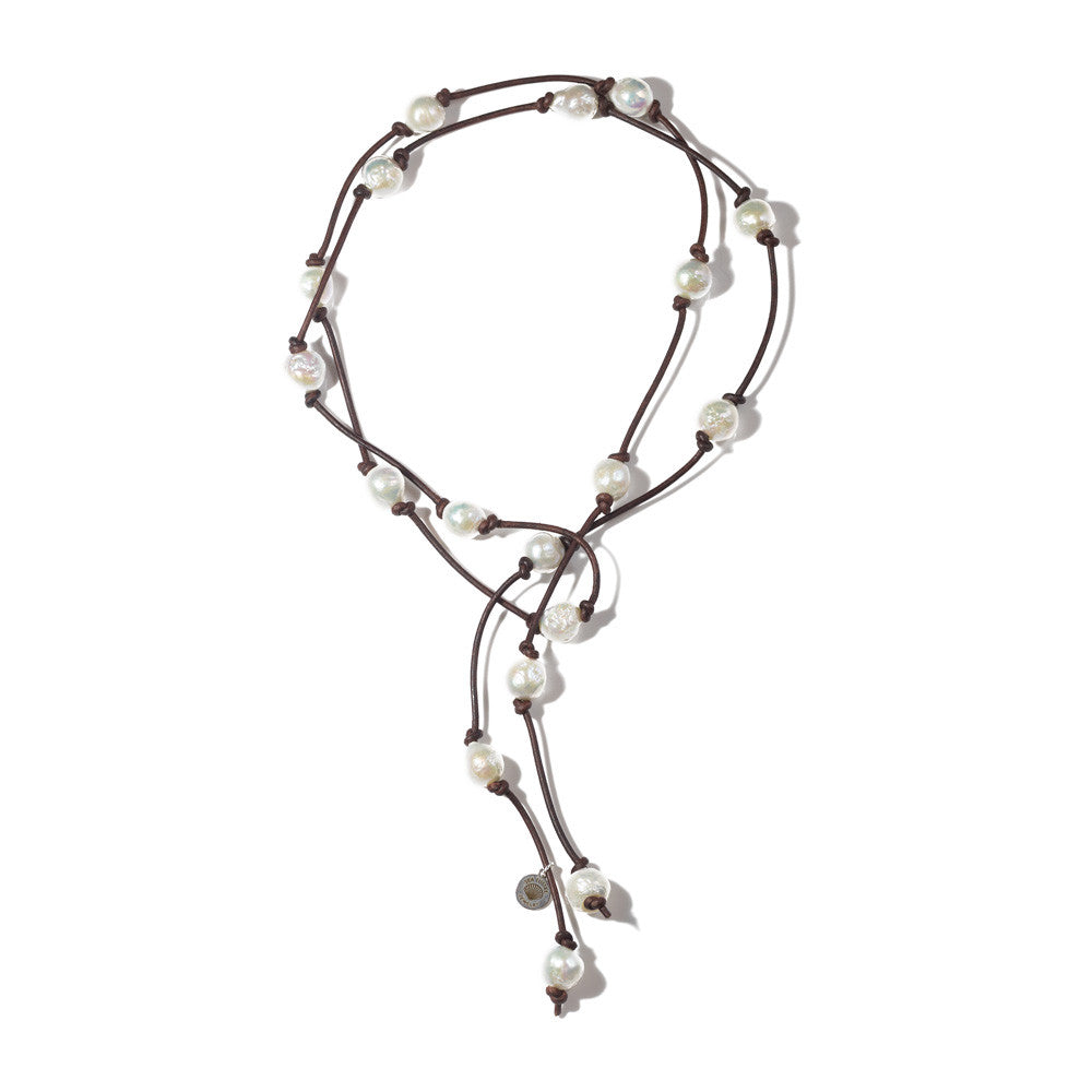 Weekender Necklace in Baroque Pearls -- Sea Lustre Jewelry - 3