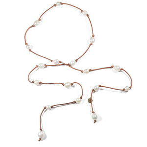 Weekender Necklace in Baroque Pearls -- Sea Lustre Jewelry - 1