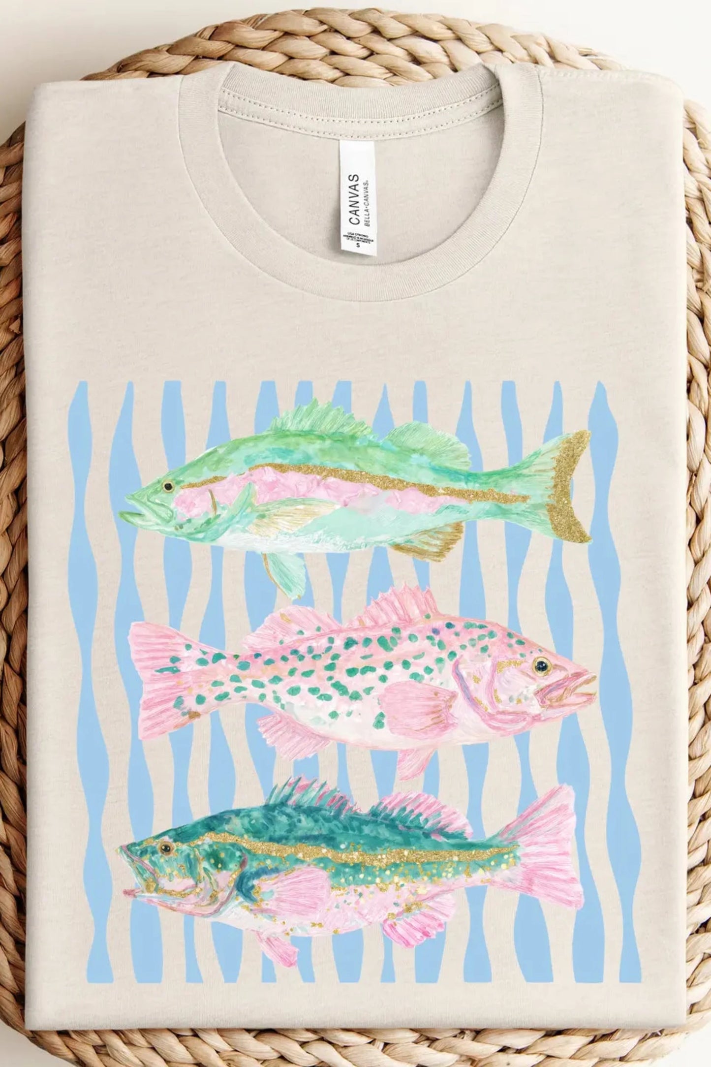 Beach Trio Tee Willow Poppy