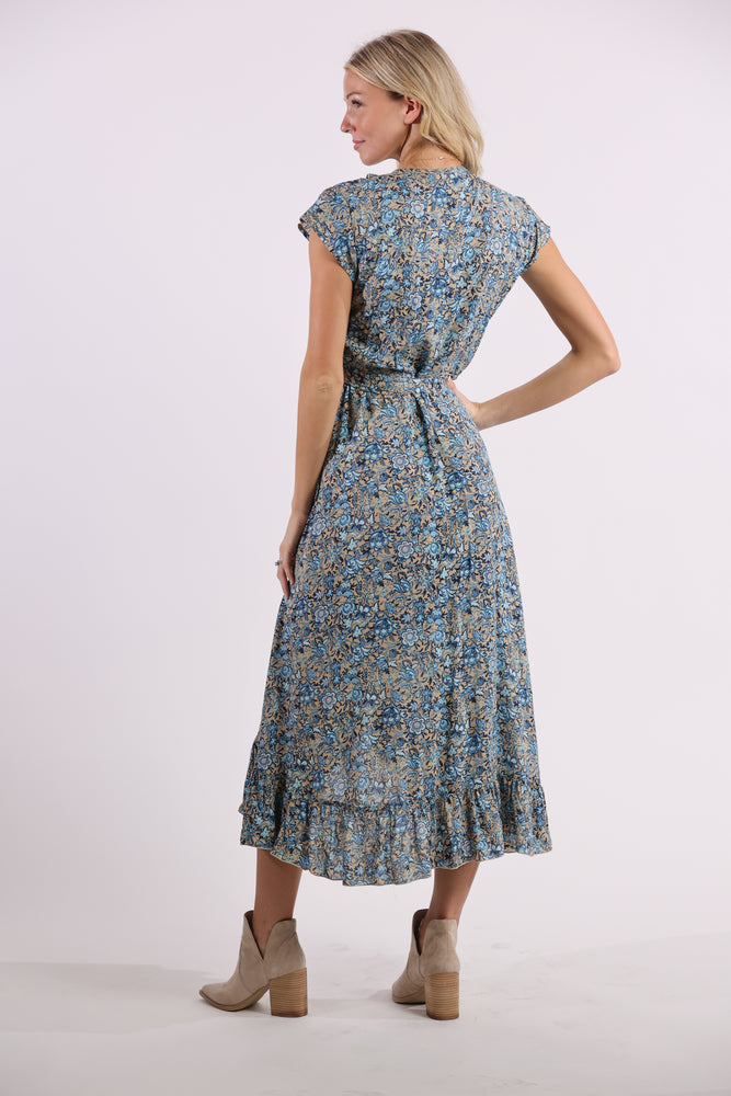 
            
                Load image into Gallery viewer, Havana Maxi Wrap Dress in Skylight
            
        