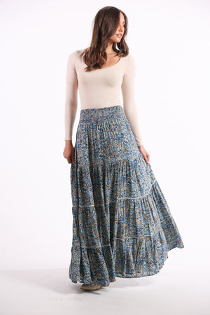 
            
                Load image into Gallery viewer, Cruz Maxi Skirt in Skylight
            
        