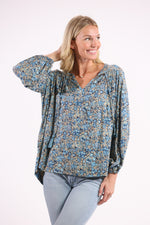 Mia Blouse in Skylight