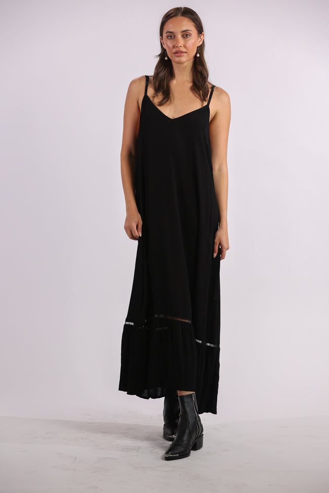 
            
                Load image into Gallery viewer, Day Tripper Slip Dress in Onyx
            
        