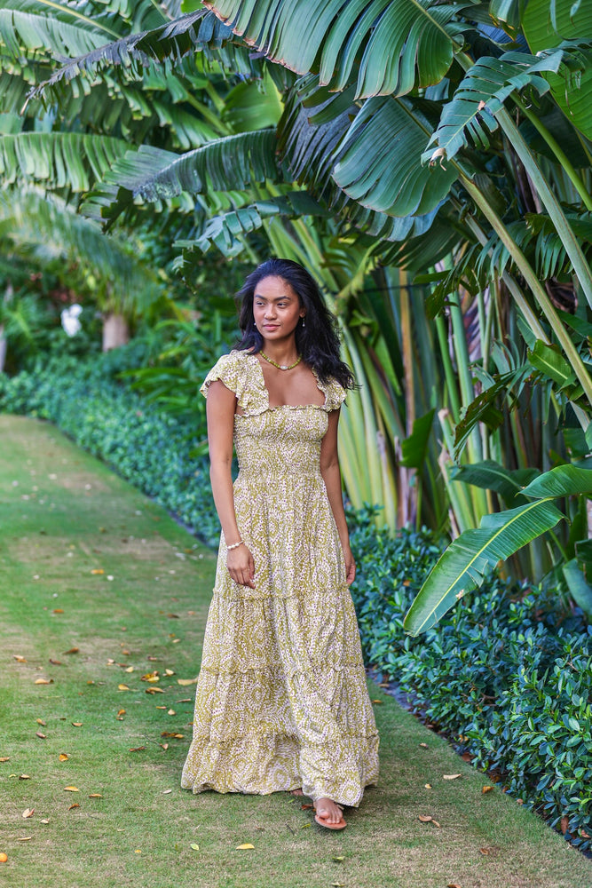 West Maxi Dress in Sweet Grass