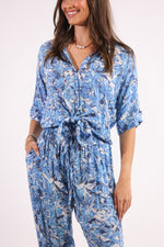 Bobbi Blouse in Blue Grass