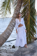 Payson Maxi Skirt in White