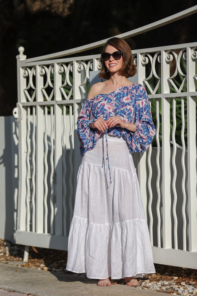 Payson Maxi Skirt in White