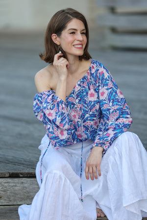 Tidewater Blouse in Aruba