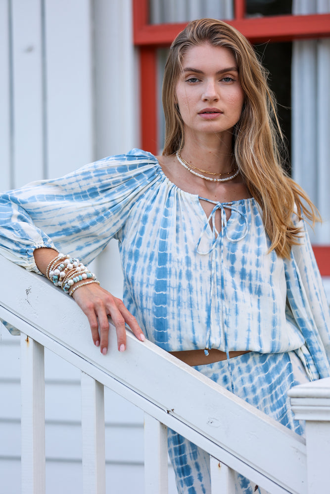 Parker Mini Skirt in Cloud Tie-Dye