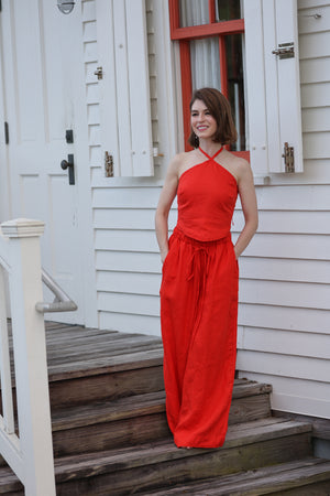 All Day Linen Pant in Cajun