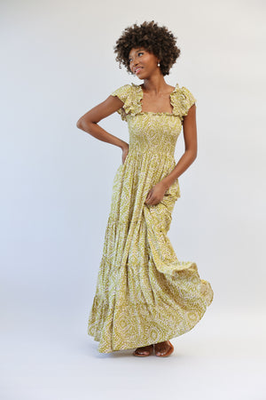 West Maxi Dress in Sweet Grass