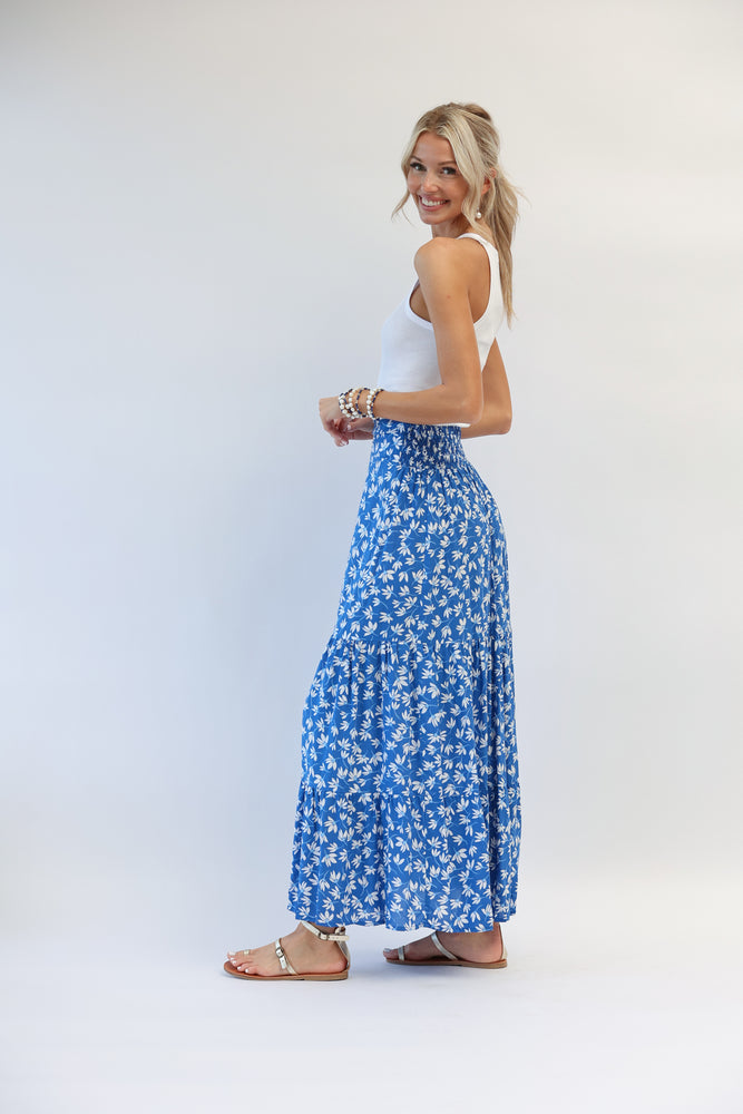 Atlas Maxi Skirt in Clematis