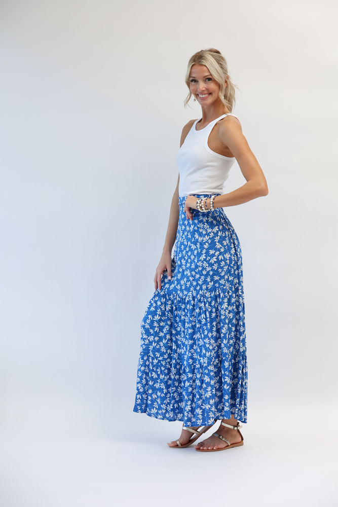 Atlas Maxi Skirt in Clematis