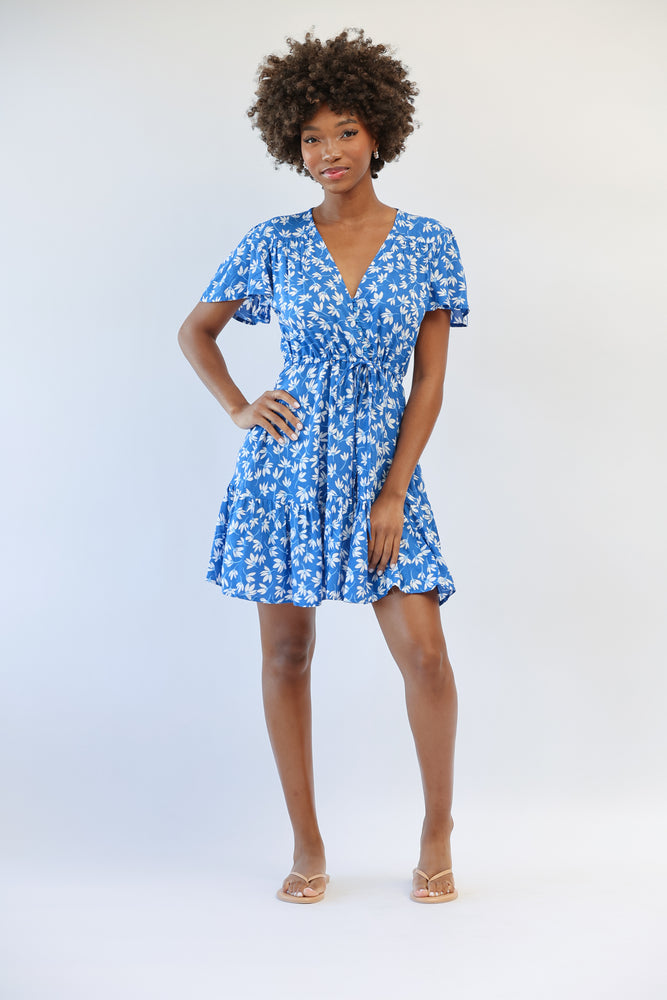 Capetown Mini Dress in Clematis