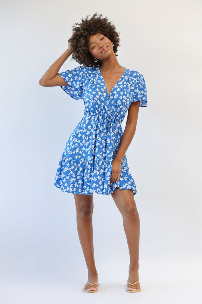 Capetown Mini Dress in Clematis