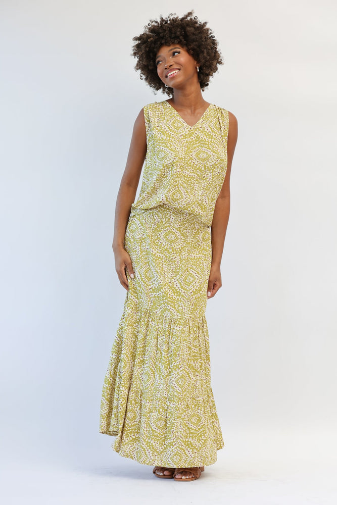 Atlas Maxi Skirt in Sweet Grass