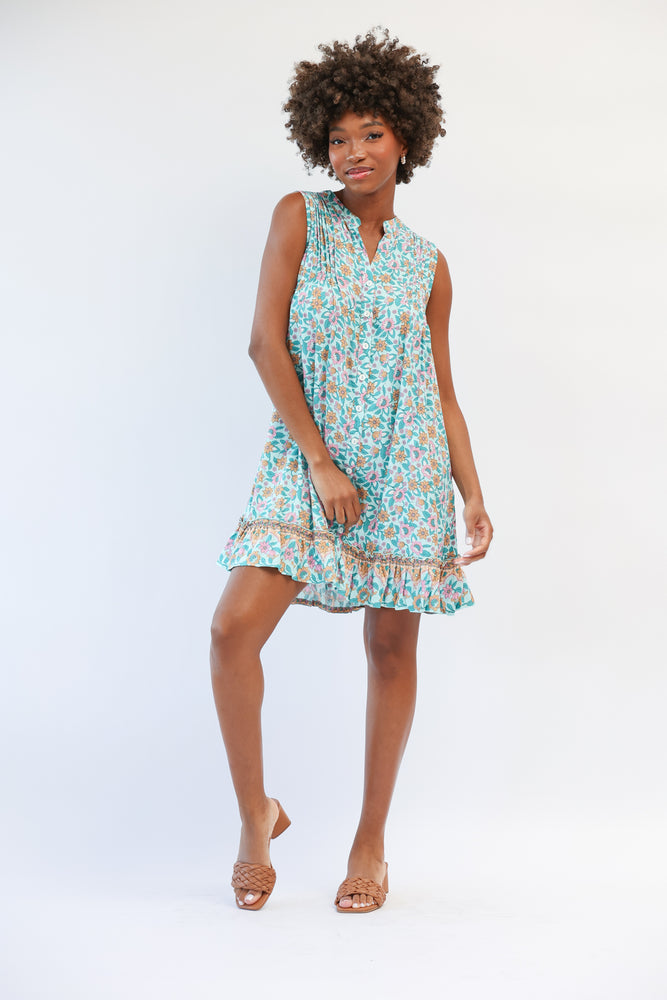 Poppy Dress in Seafoam