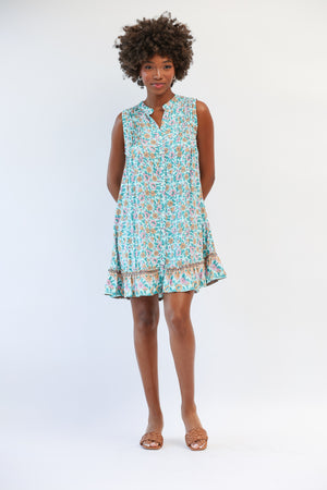 Poppy Dress in Seafoam