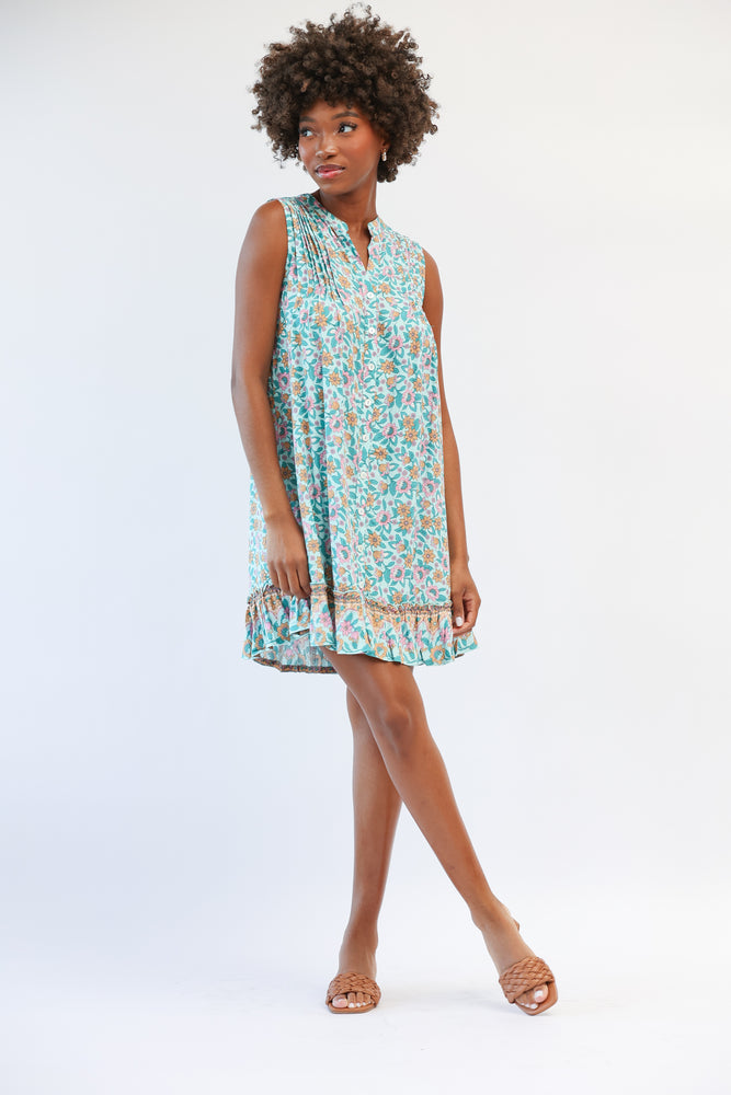 Poppy Dress in Seafoam