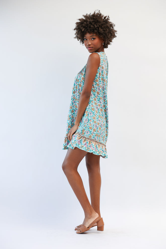 Poppy Dress in Seafoam