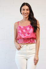 Ruby Top in Patchwork Pink