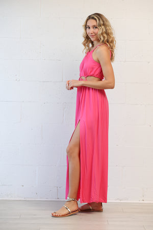 Venus Dress in Fuchsia