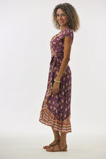 Havana Maxi Wrap Dress in Jewel