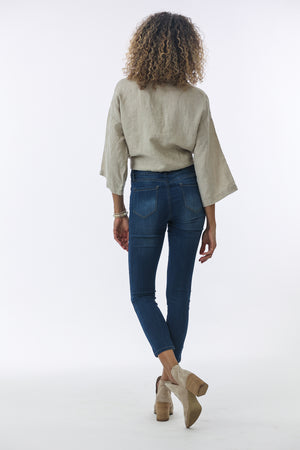 Ophelia Blouse in Natural Linen