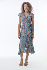 Havana Maxi Wrap Dress in Ditsy