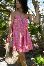 Largo Jumpsuit in Coral Geo