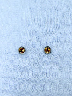 Tulip Gemstone Studs