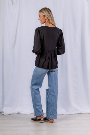 Clemons Blouse in Black