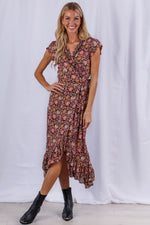 Havana Maxi Wrap Dress in Zuri