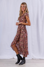 Havana Maxi Wrap Dress in Zuri