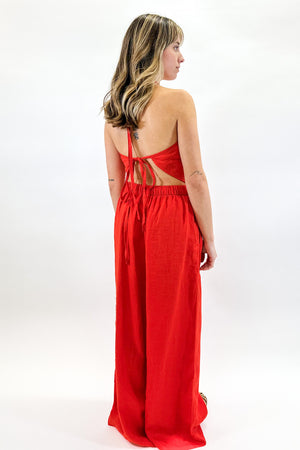 All Day Linen Pant in Cajun