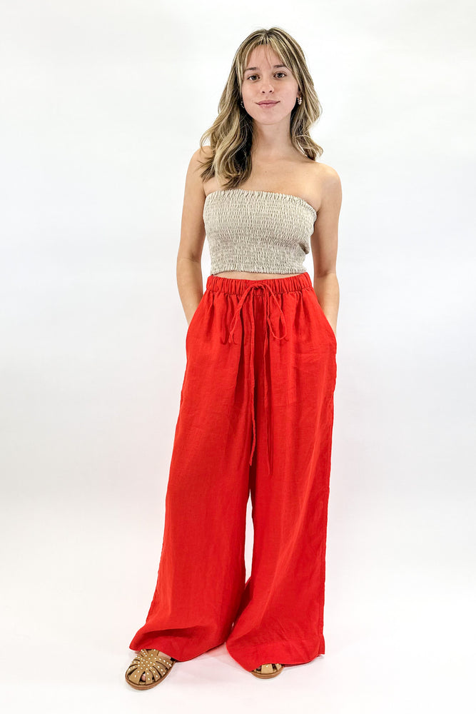 All Day Linen Pant in Cajun