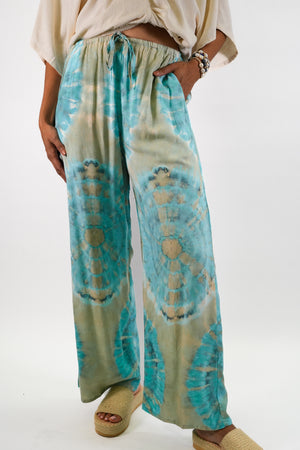Sawyer Pant in Circle Tie Dye