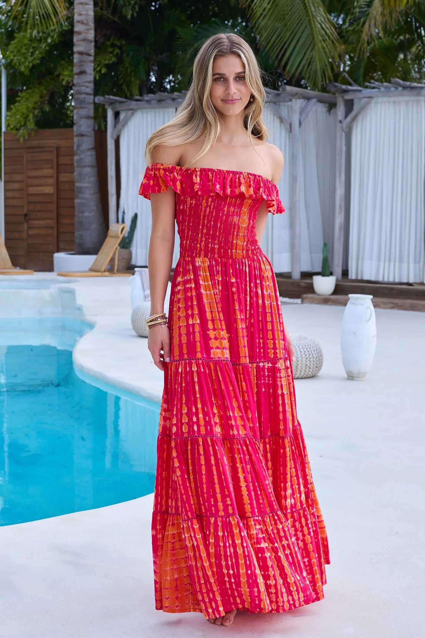 Coast Maxi Dress in Sunfire Tie Dye Sea Lustre Clothing