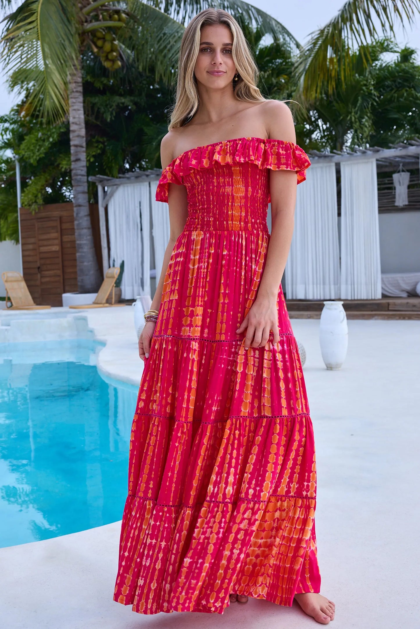 coast red maxi dress Coast Women's Plunge Waterfall Maxi Dress in Red | Size: 4