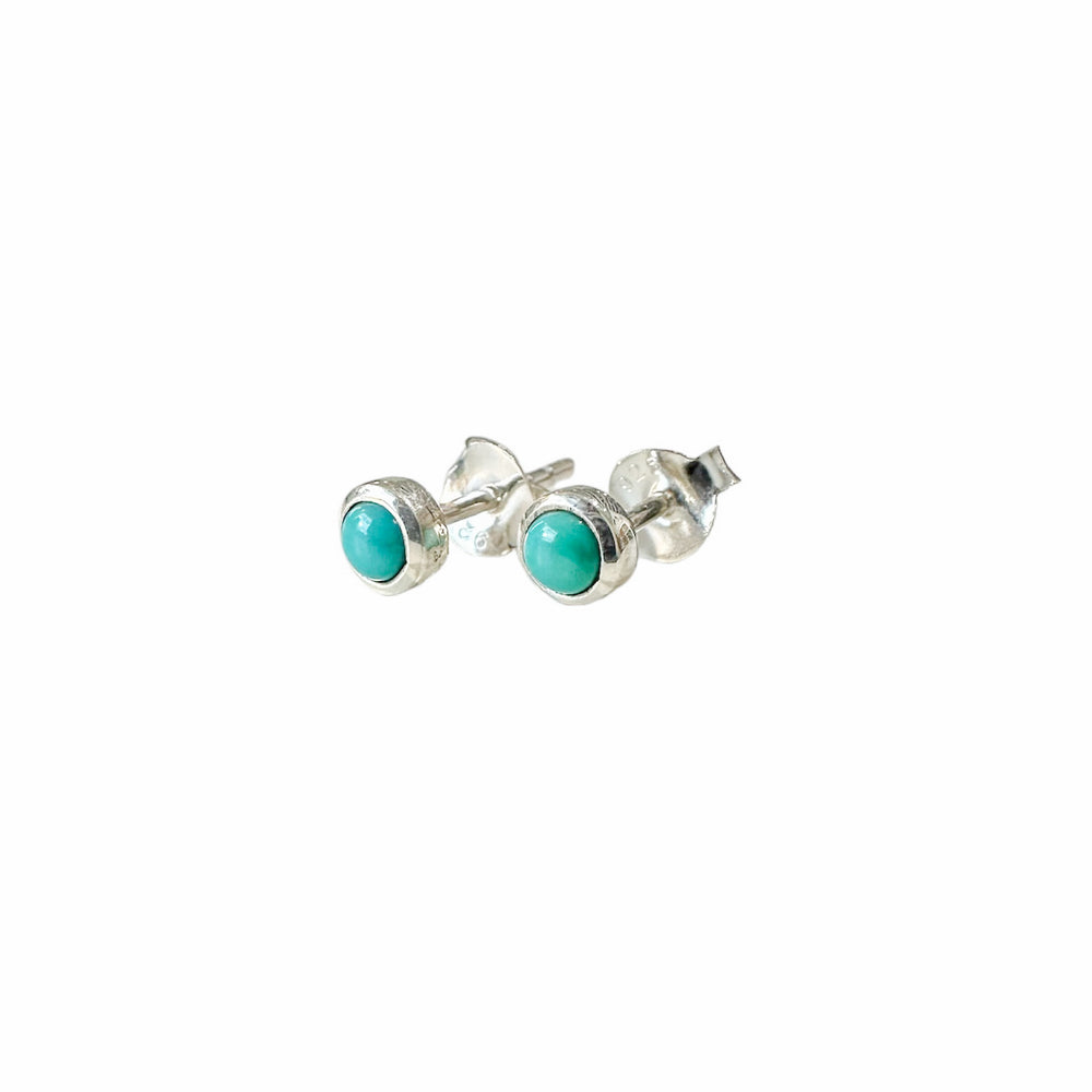 
            
                Load image into Gallery viewer, Mini Sterling Silver Turquoise Studs
            
        