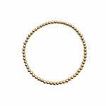Gold Bead Bracelet 3mm