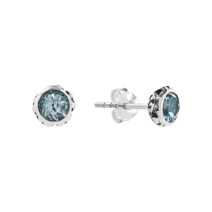 Tulip Gemstone Studs