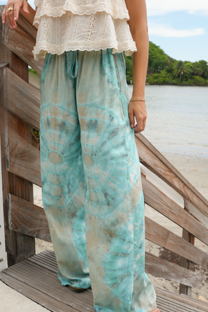 Sawyer Pant in Circle Tie Dye