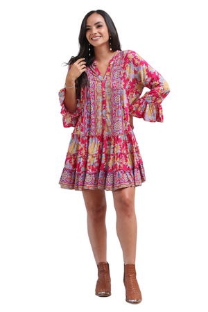 
            
                Load image into Gallery viewer, Penny Swing Dress in Peony
            
        