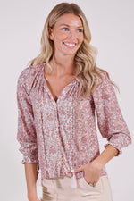 Journey Blouse in Rose Water