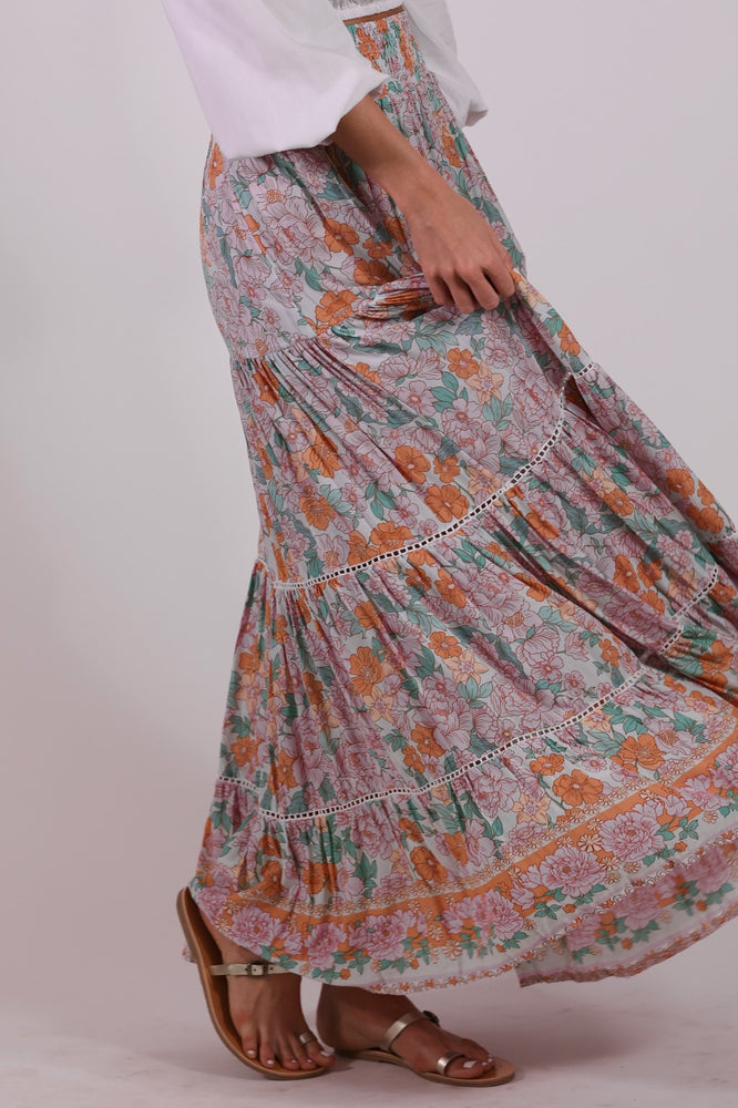 
            
                Load image into Gallery viewer, Cruz Maxi Skirt in Seaglass
            
        