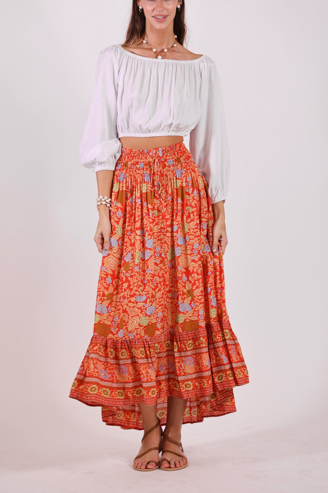 
            
                Load image into Gallery viewer, Drifter Skirt in Orange Crush
            
        